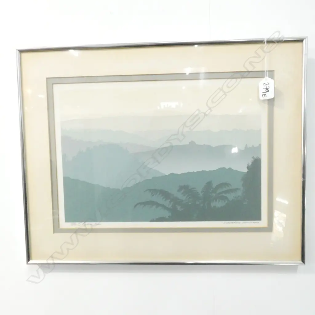 WAITAKERES FRAMED SCREEN PRINT 340 X 260MM Image 1++