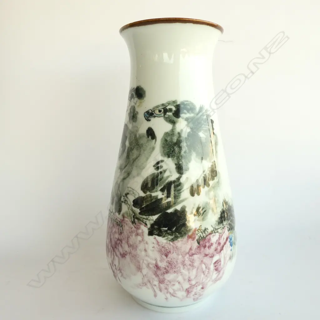 CHINESE EAGLES VASE H. 330MM Image 1++