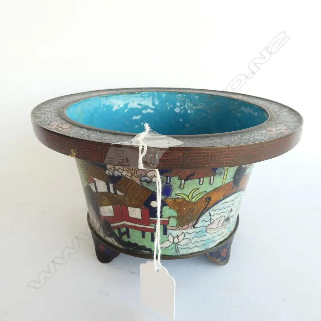 CLOISONNE JARDENIERE, DIA. 190MM Image 1++