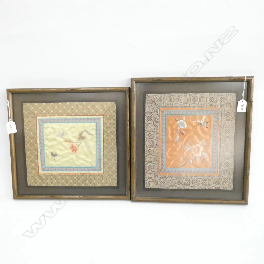PR FRAMED SILK EMBROIDERIES 290 X 265MM Image 1++