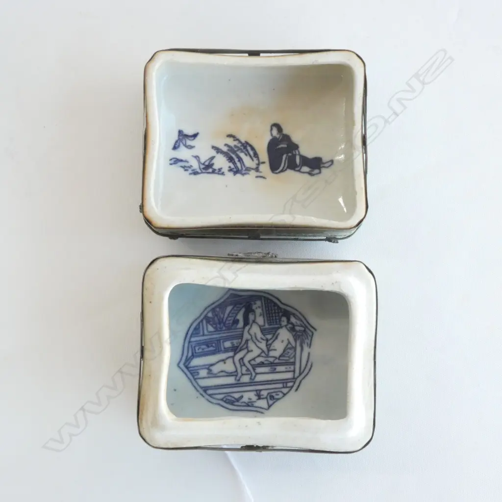 EROTIC CHINESE LIDDED CERAMIC VESSEL Image 1++