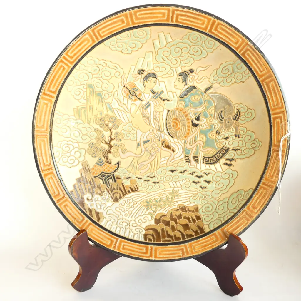 ARTEXPORT, SAIGON, LGE SHALLOW DISH, DIA. 350MM Image 1++