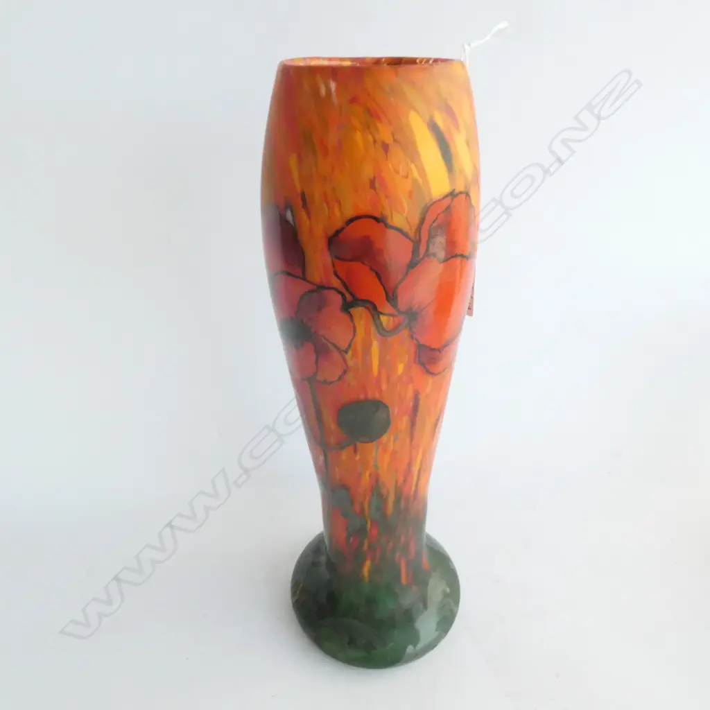LEGRAS FRENCH ART NOUVEAU GLASS VASE A.F Image 1++
