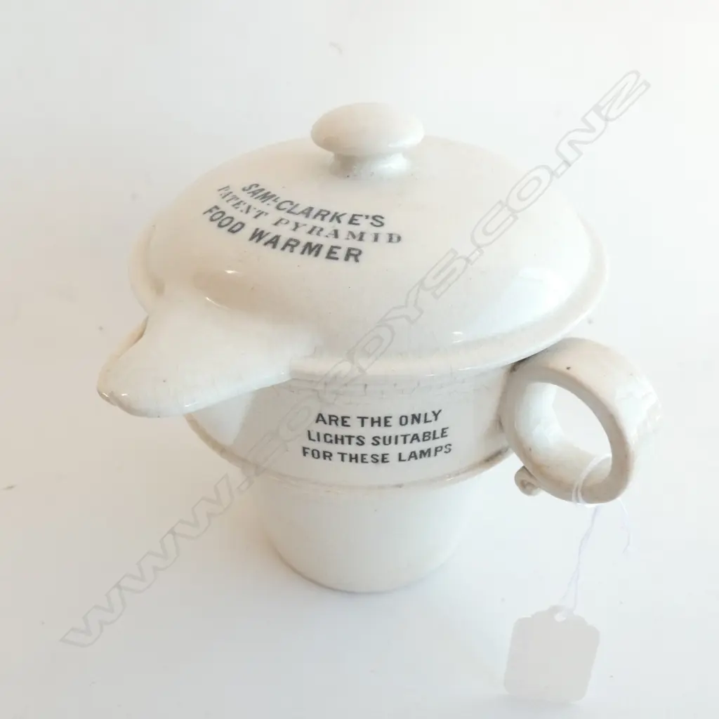 SAM CLARKE'S PATENT PYRAMID FOOD WARMER C. 1950  H. 130MM Image 1++