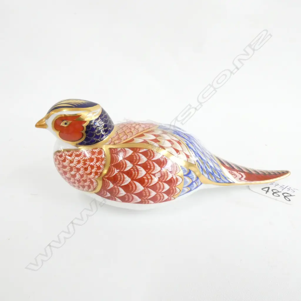 ROYAL CROWN DERBY PHEASANT PAPERWEIGHT L170 MM C1970/80 Image 1++