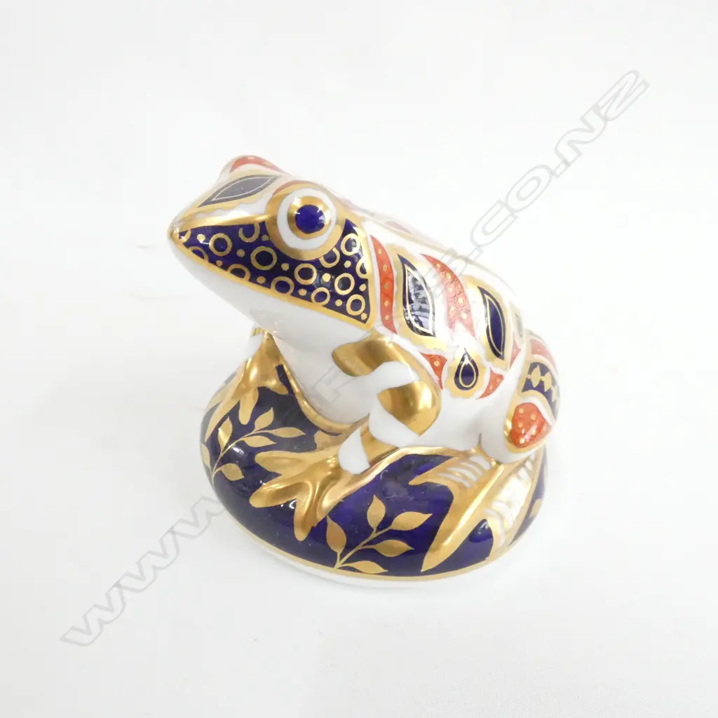 ROYAL CROWN DERBY FROG PAPERWEIGHT H 70 MM C 1970/80 Image 1++
