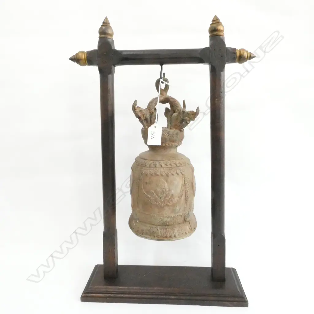 ORIENTAL BELL ON STAND H. 510MM Image 1++