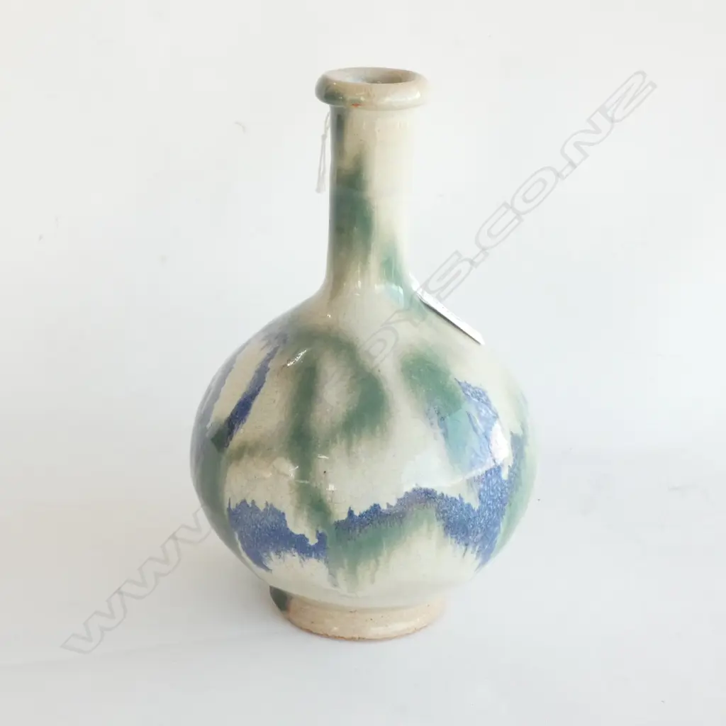 OLD JAPANESE SHIGARAKI POTTERY BOTTLE VASE Image 1++