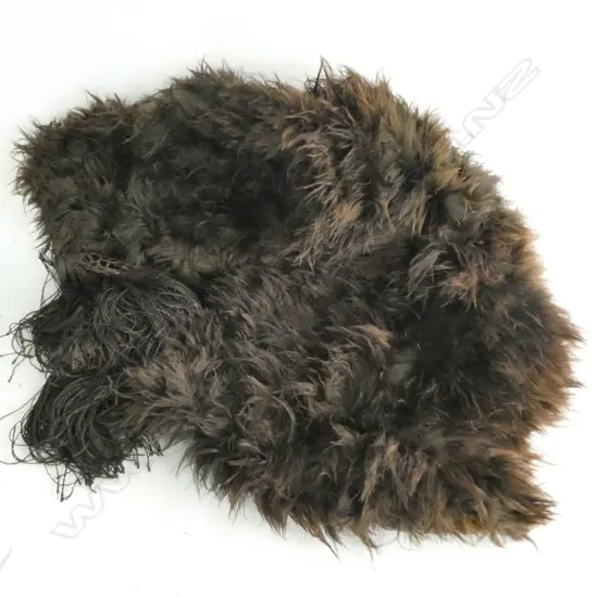OLD BLACK FEATHER BOA PROBABLY OSTRICH FEATHERS
