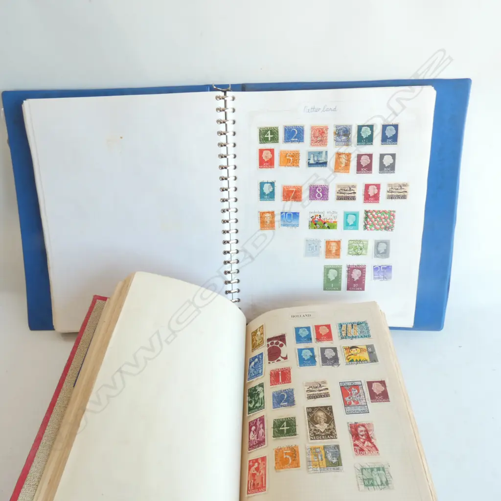 2 ALBUMS OF STAMPS; MAINLY NZ, PLUS CHINA, UK, ETC.  Image 1++