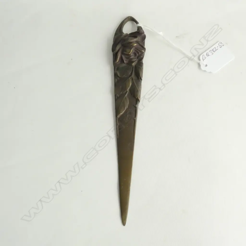 (012)FRENCH ART NOUVEAU BRONZE LETTER OPENER BY MIGNEAUX Image 1++