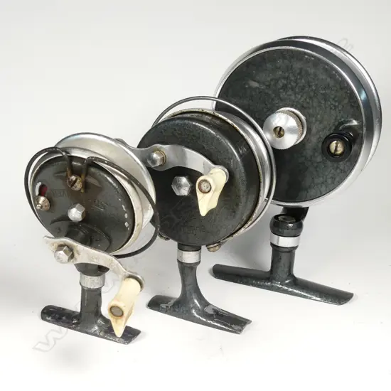 Set of three French Perless trout reels