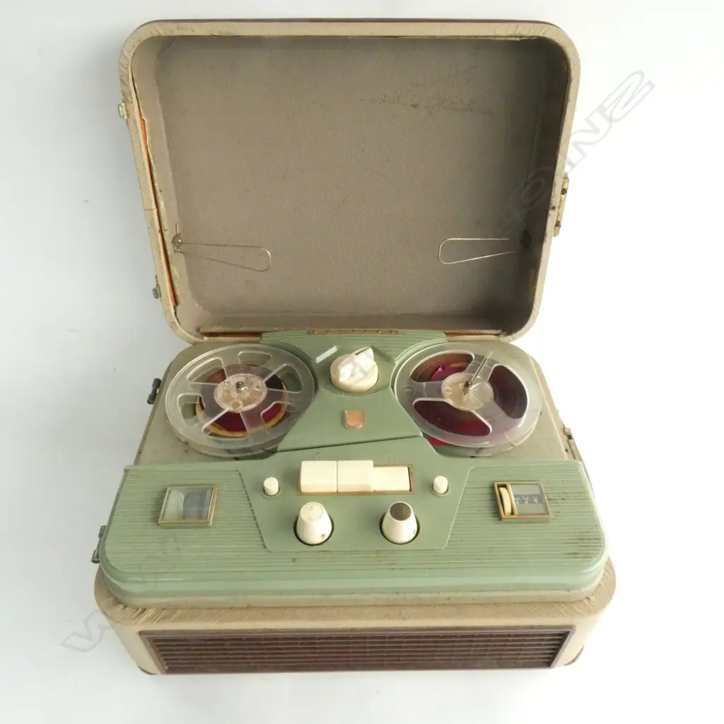 PHILLIPS CASED TAPE RECODER  C 1960  370 x 290 x 160MM Image 1++