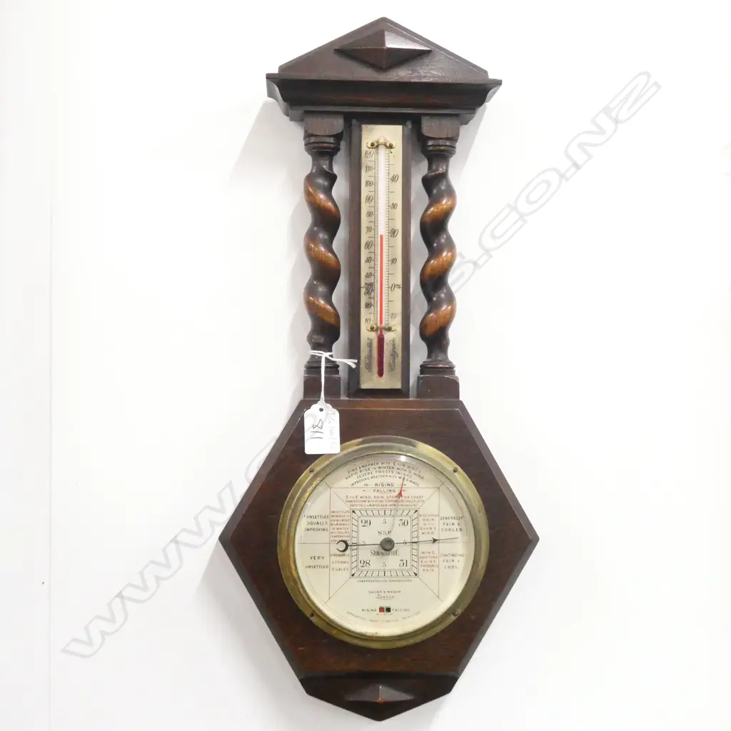 SHORT & MASON 'STORMOGUIDE' BAROMETER H. 500MM Image 1++