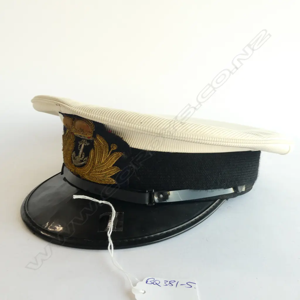 WWII NZ Naval Office Peaked Visor CAP/HAT Image 1++