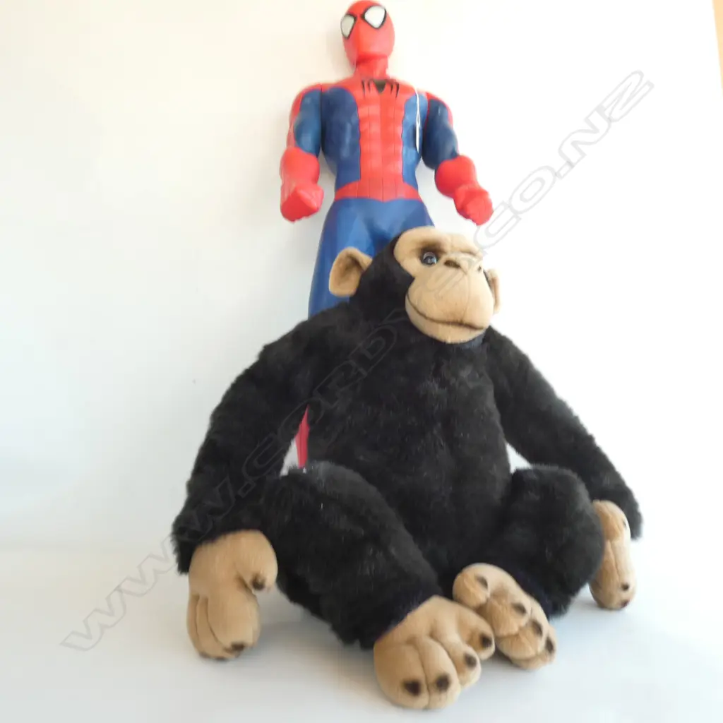 SOFT TOY MONKEY & SPIDER MAN H. 780MM Image 1++