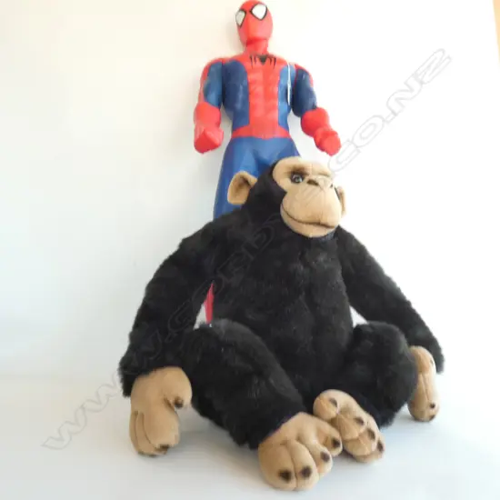 SOFT TOY MONKEY & SPIDER MAN H. 780MM