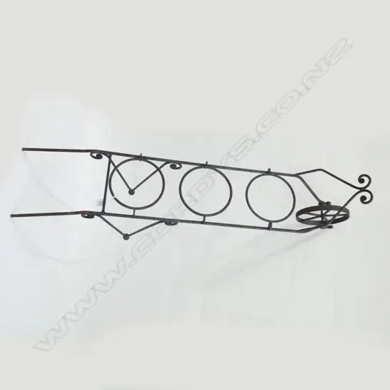 FRENCH IRON WHEELBARROW POT PLANT HOLDER L. 1200MM
