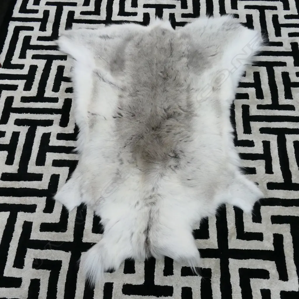 REINDEER HIDE FROM FINLAND L1000 MM, SOME MARKS TO REVERSE Image 1++