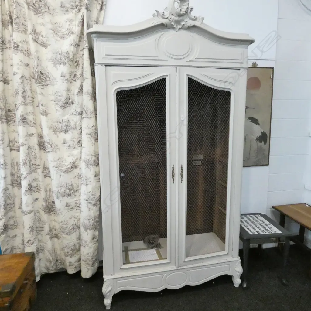 FRENCH PAINTED PANTRY/LINEN CUPBOARD Image 1++