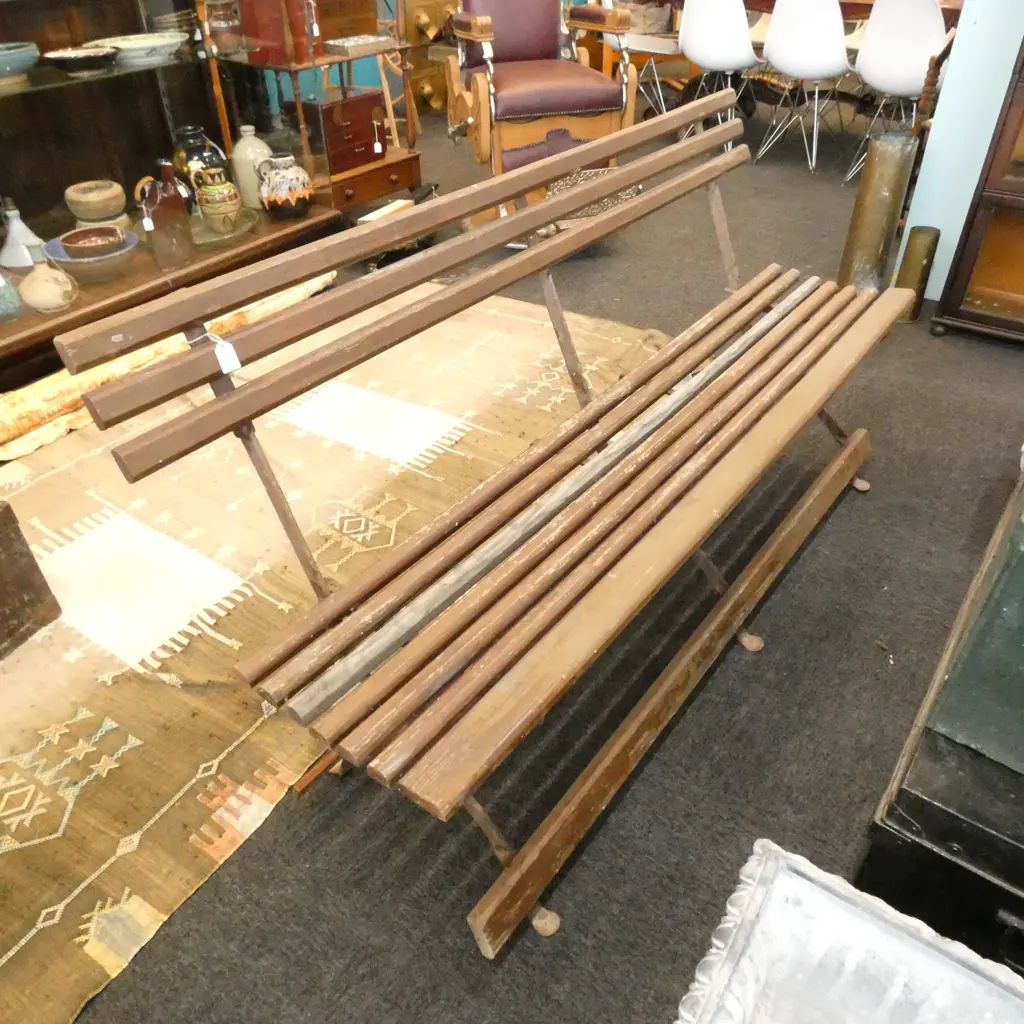 FOLDING FRENCH GARDEN BENCH L. 1600MM  Image 1++