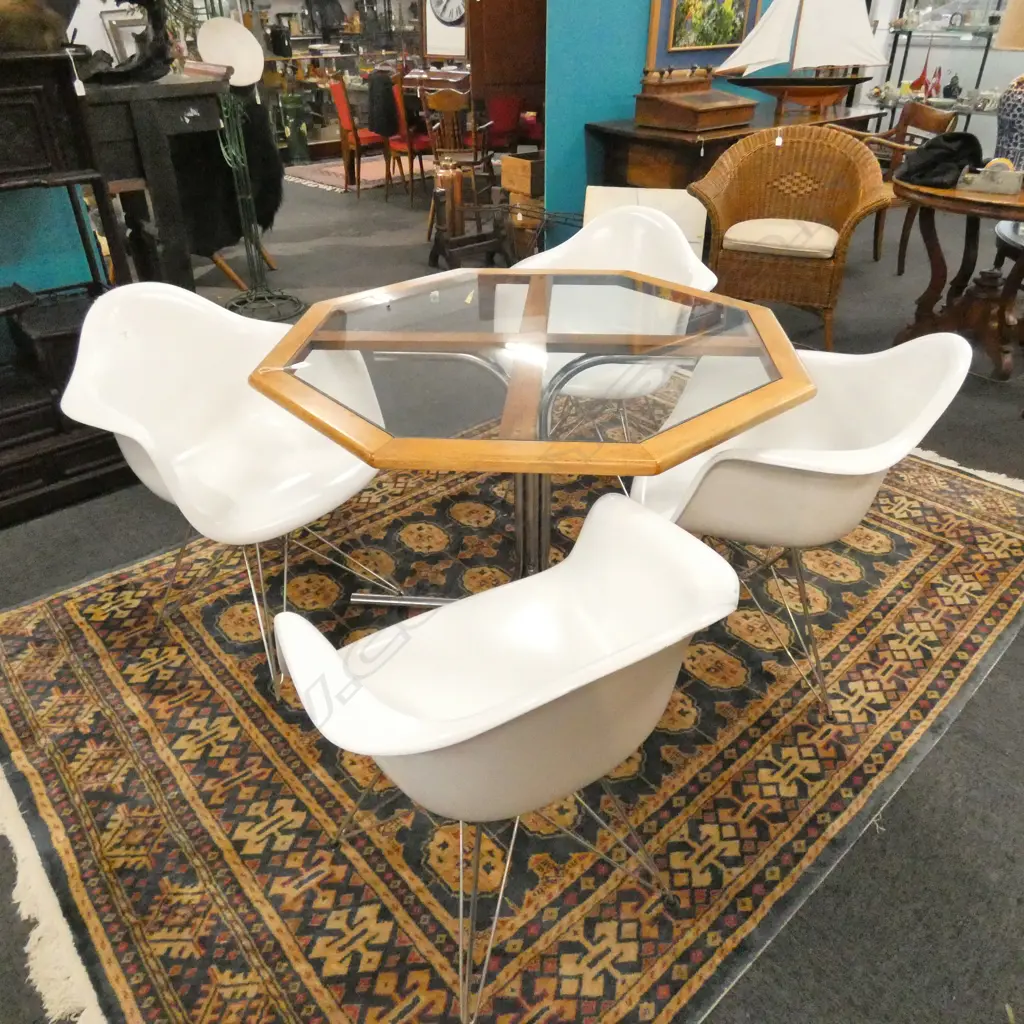 4 EAMES STYLE DAR CHAIRS  Image 1++