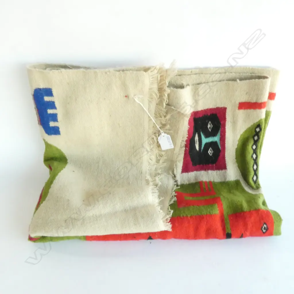 EQUADORIAN HAND WOVEN WALL HANGING C1973, W. 1370X400MM Image 1++