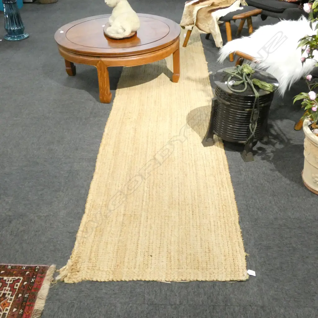 JUTE RUNNER RUG ONE CNR AF 3660 X 770MM Image 1++