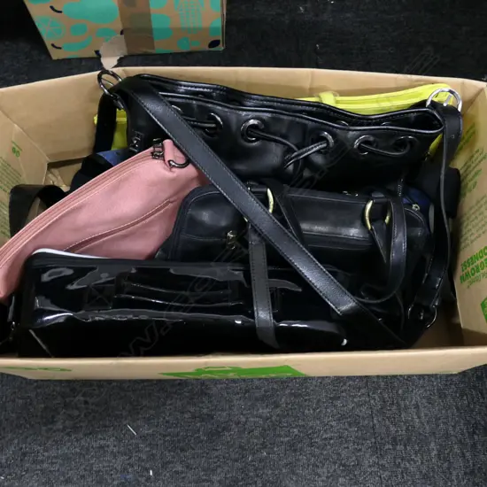 BOX LOT ASST. BAGS 
