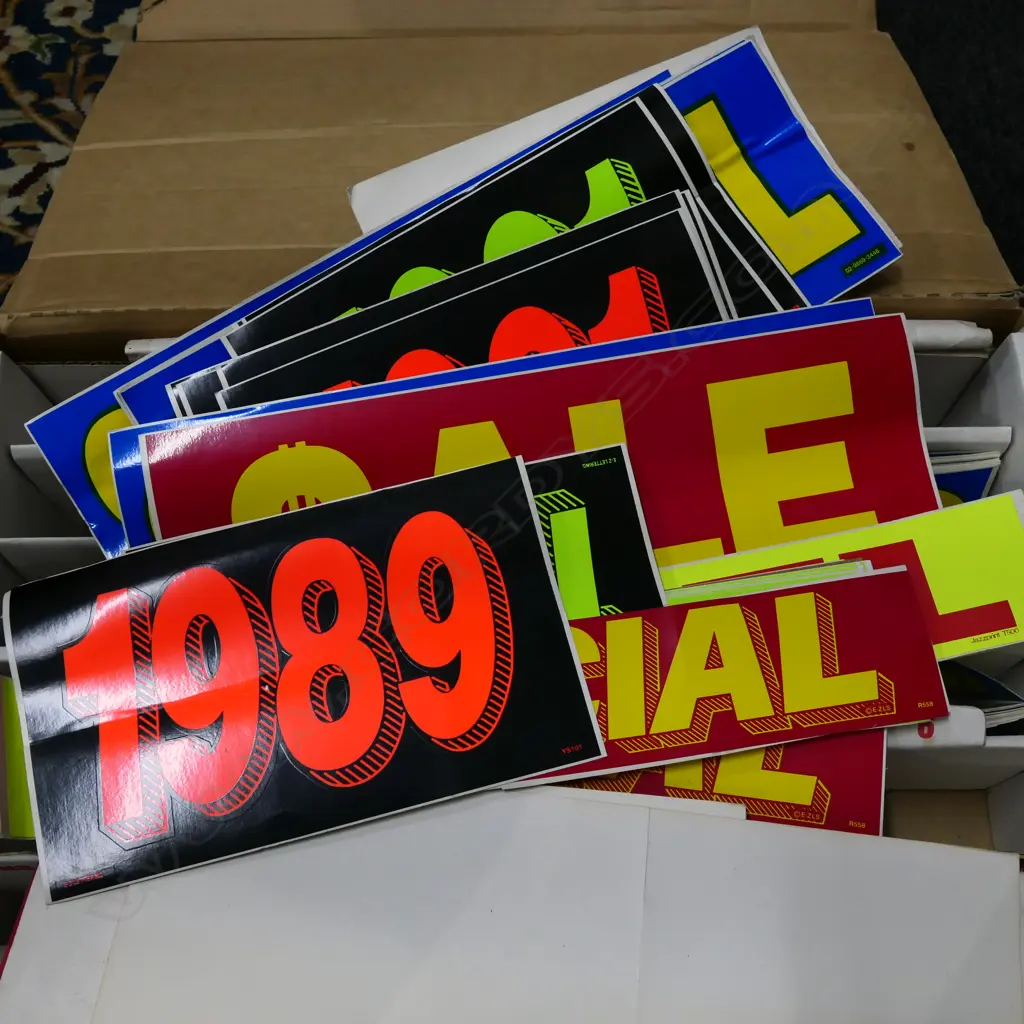 LOT ASST AUTOMOTIVE VISUAL REMOVABLE STICKERS Image 1++