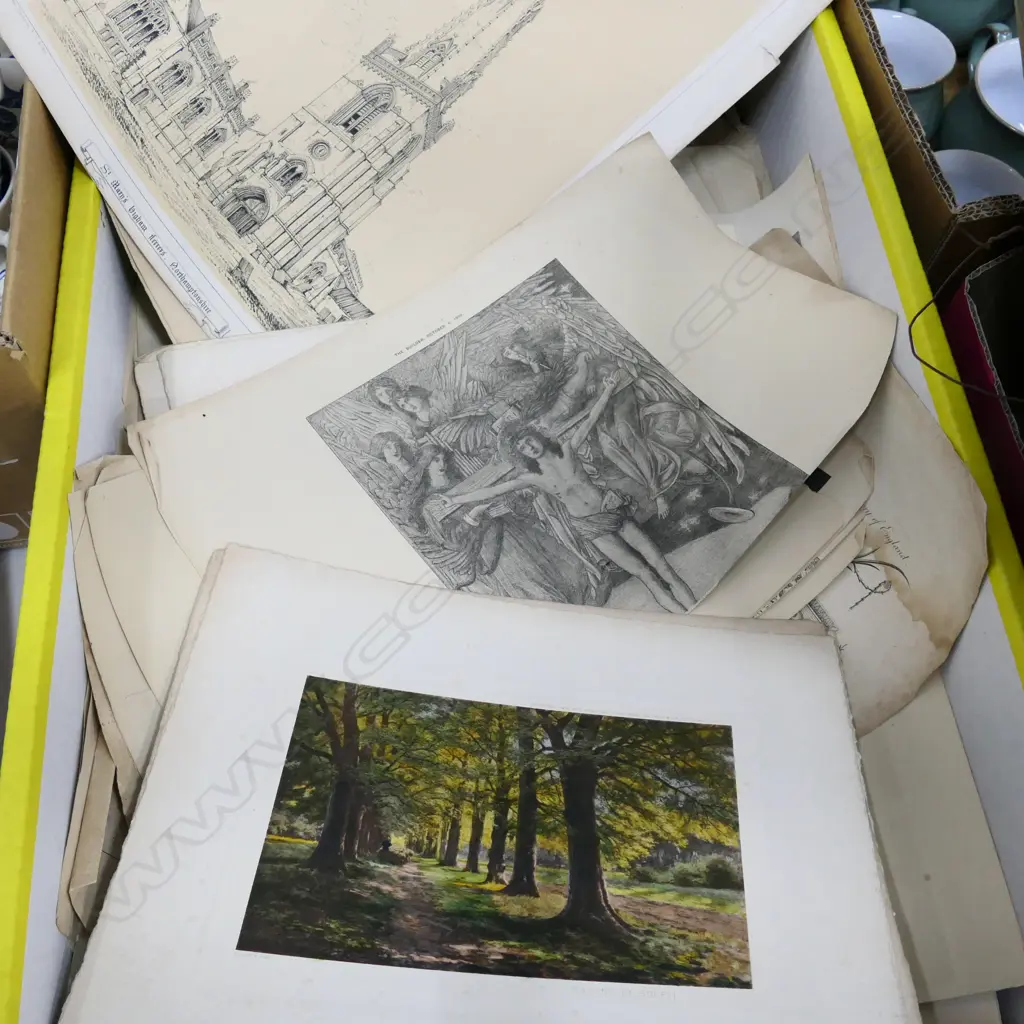 COLLECTION OF ARCHITECTURAL ENGRAVINGS ETC  Image 1++