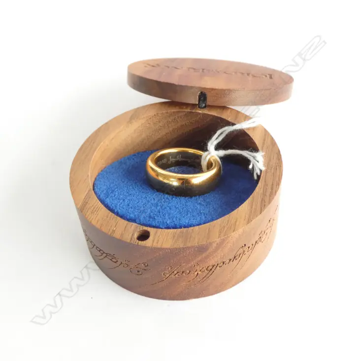 (009) WETA JENS HANSEN GOLD PLATED RING BOXED Image 1++