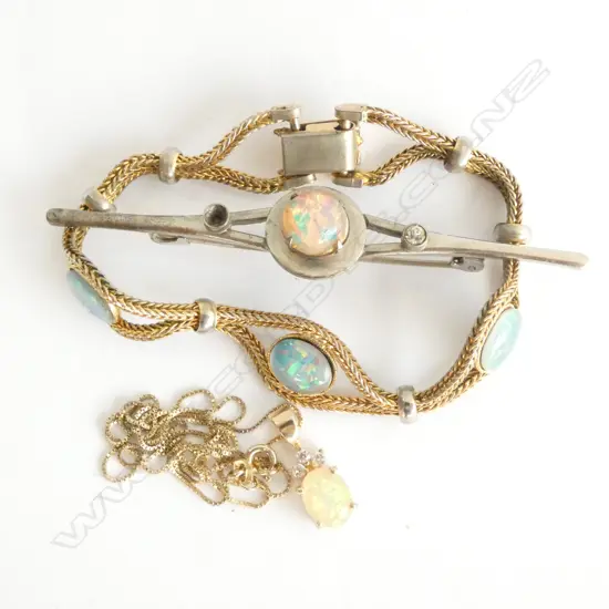 COSTUME AND OPAL JEWELLERY