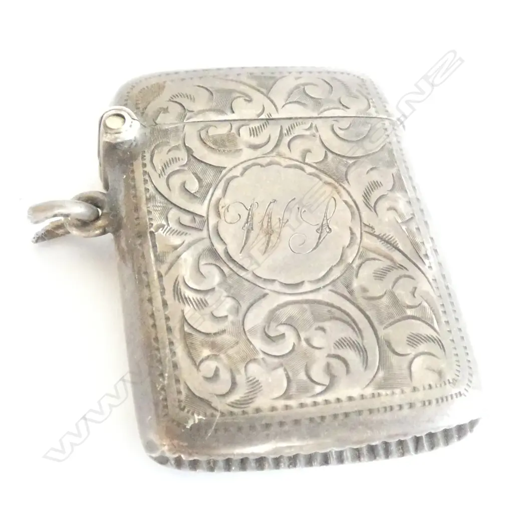 (19367) SILVER VESTA BIRM.1921 WITH SUSPENSION LOOP Image 1++