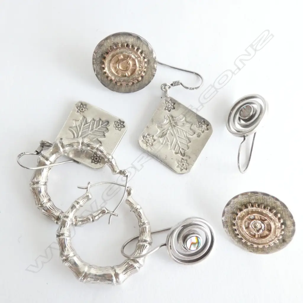 BAG SILVER EARRINGS Image 1++