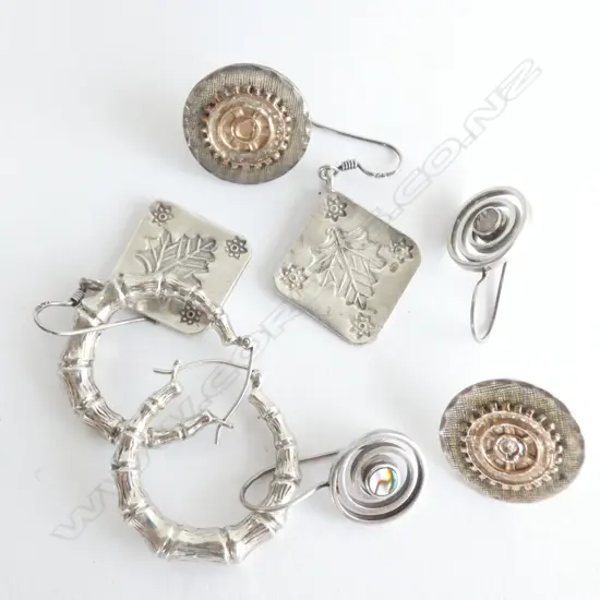 BAG SILVER EARRINGS