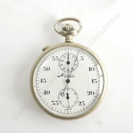 (016) MINERVA SPLIT SECONDS STOP WATCH 1930'S ...