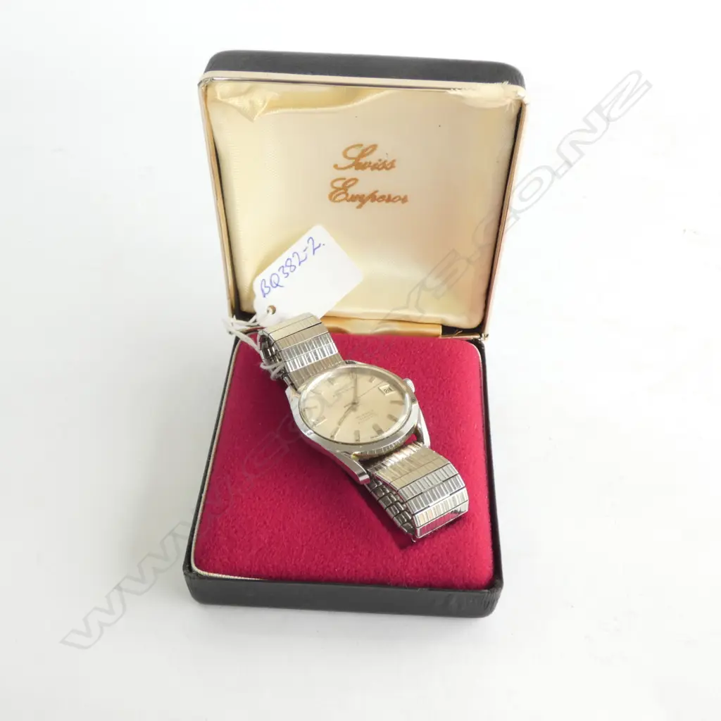 (1191) VINTAGE SWISS 'EMPEROR' GENTS W/WATCH... Image 1++