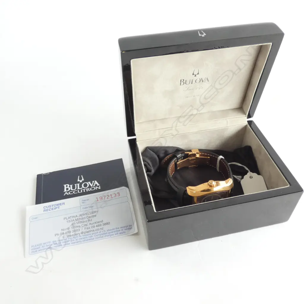 BULOVA GENTS W/WATCH 'ACCUTRON' STRATFORD BOXED Image 1++