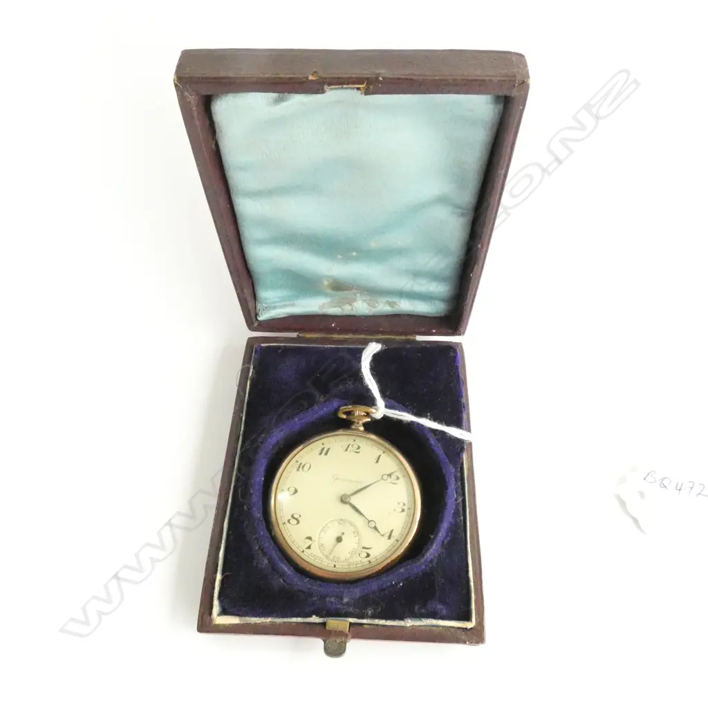 OLD GROSVENOR ROLLED GOLD POCKET WATCH  Image 1++