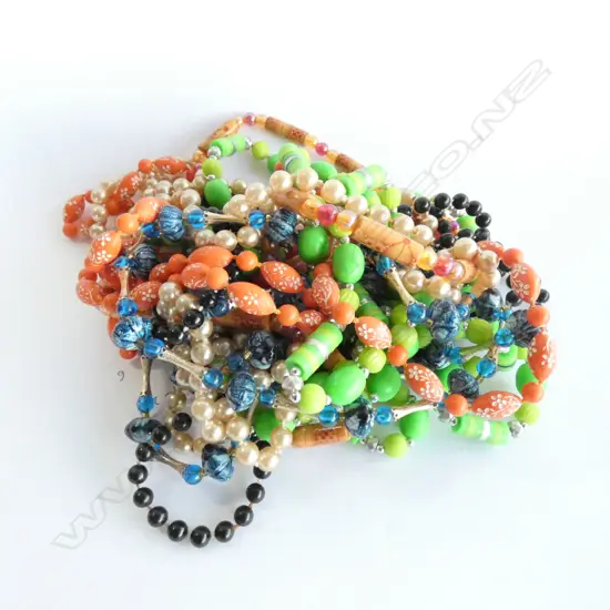 COSTUME JEWELLERY - 6 LONG NECKLACES