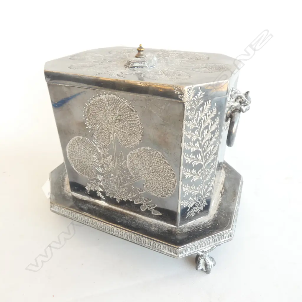 EPNS LIDDED VICTORIAN BOX H. 145MM Image 1++