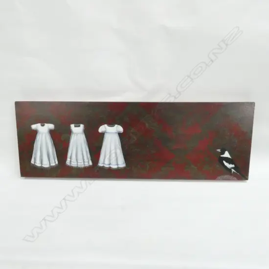 RACHEL GARLAND OIL 'KEEPSAKES AND GUARDIANS'