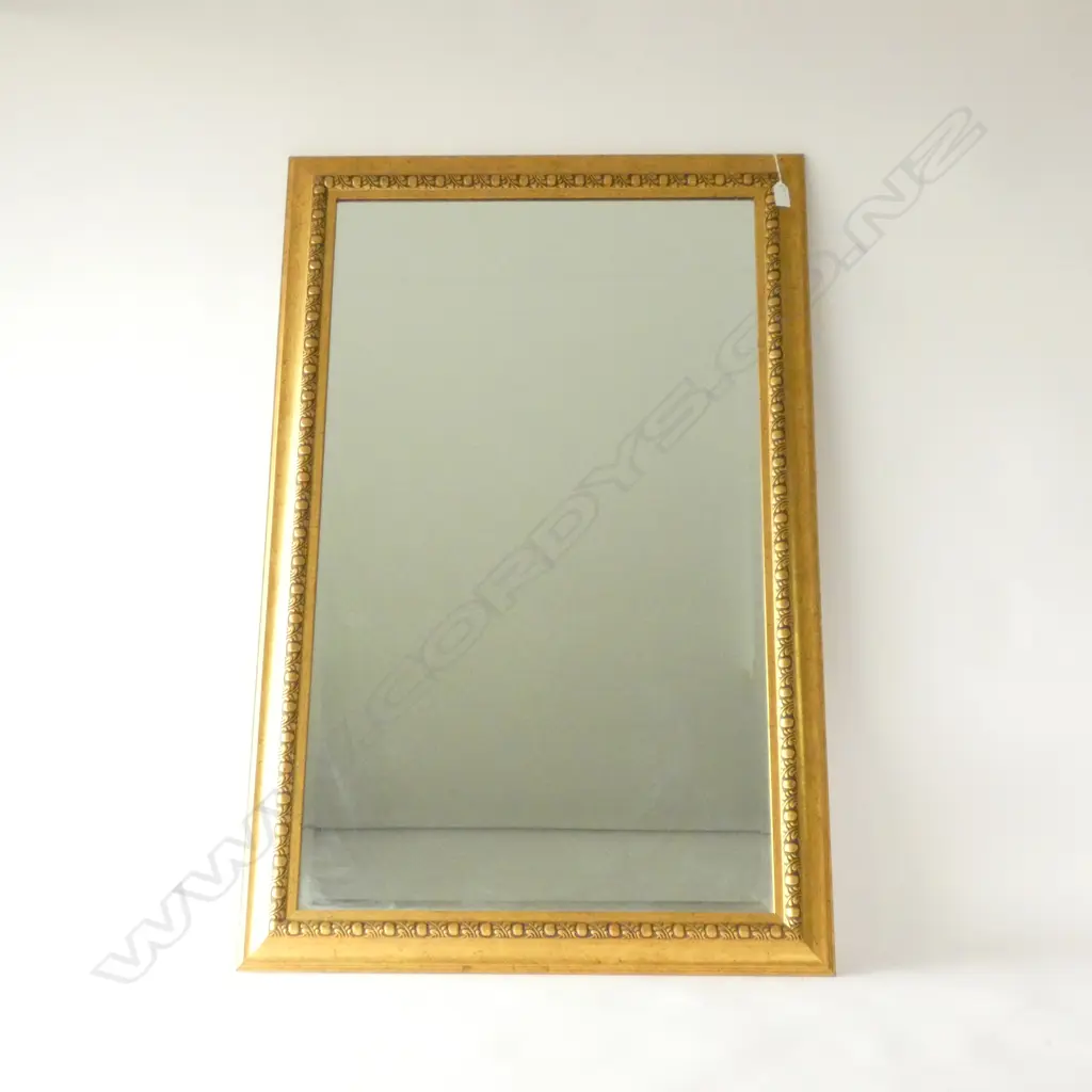 GILT FRAMED BEVELED MIRROR 1120 X 725MM Image 1++