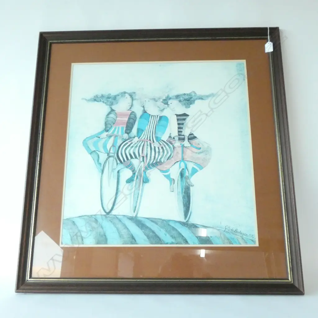 G RODO BOULANGER 'HOLIDAY ON WHEELS' PRINT 1976 Image 1++