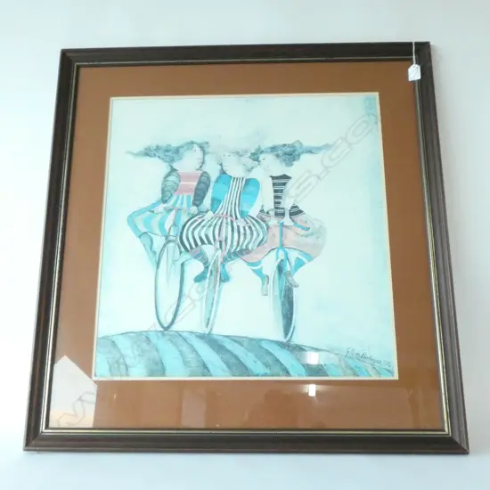 G RODO BOULANGER 'HOLIDAY ON WHEELS' PRINT 1976