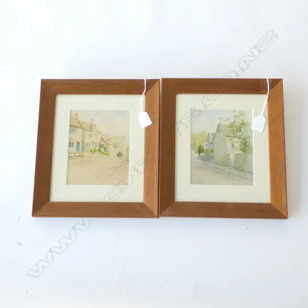 PAIR FRAMED WATERCOLOURS, 'PAINSWICK GLOUCESTESHIRE',  SIGNED, 170 X 1340MM Image 1++