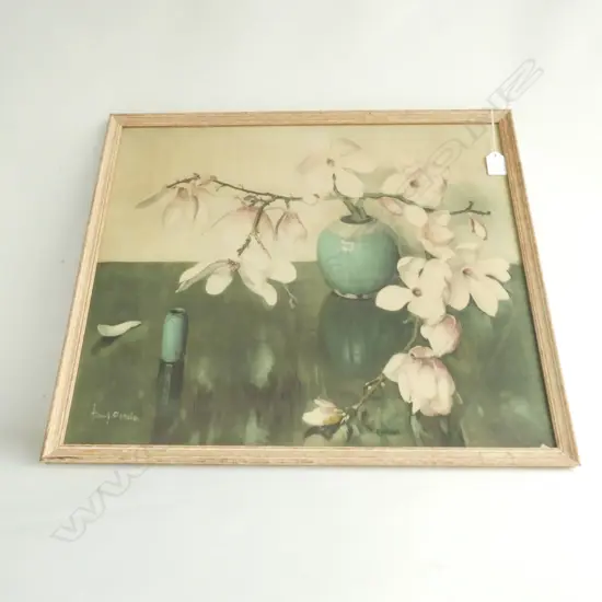 FRANZ OERDER 'MAGNOLIAS' PRINT 430 X 525MM