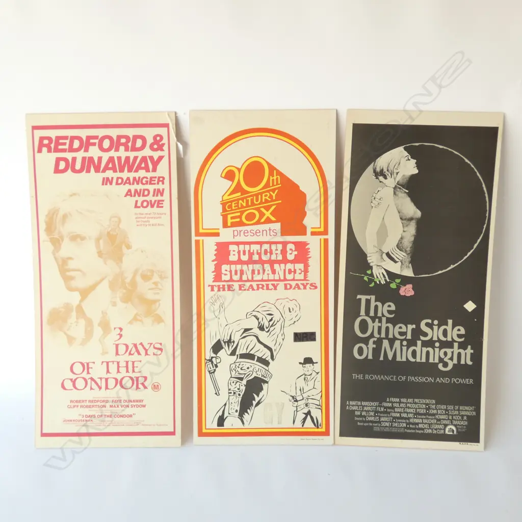 3 VINTAGE MOVIE PROMOTIONAL POSTERS 660X340 Image 1++