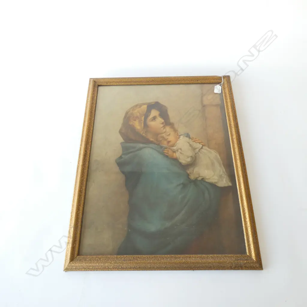 FRAMED RELIGIOUS PRINT, MARY & JESUS, 680 x 450MM Image 1++